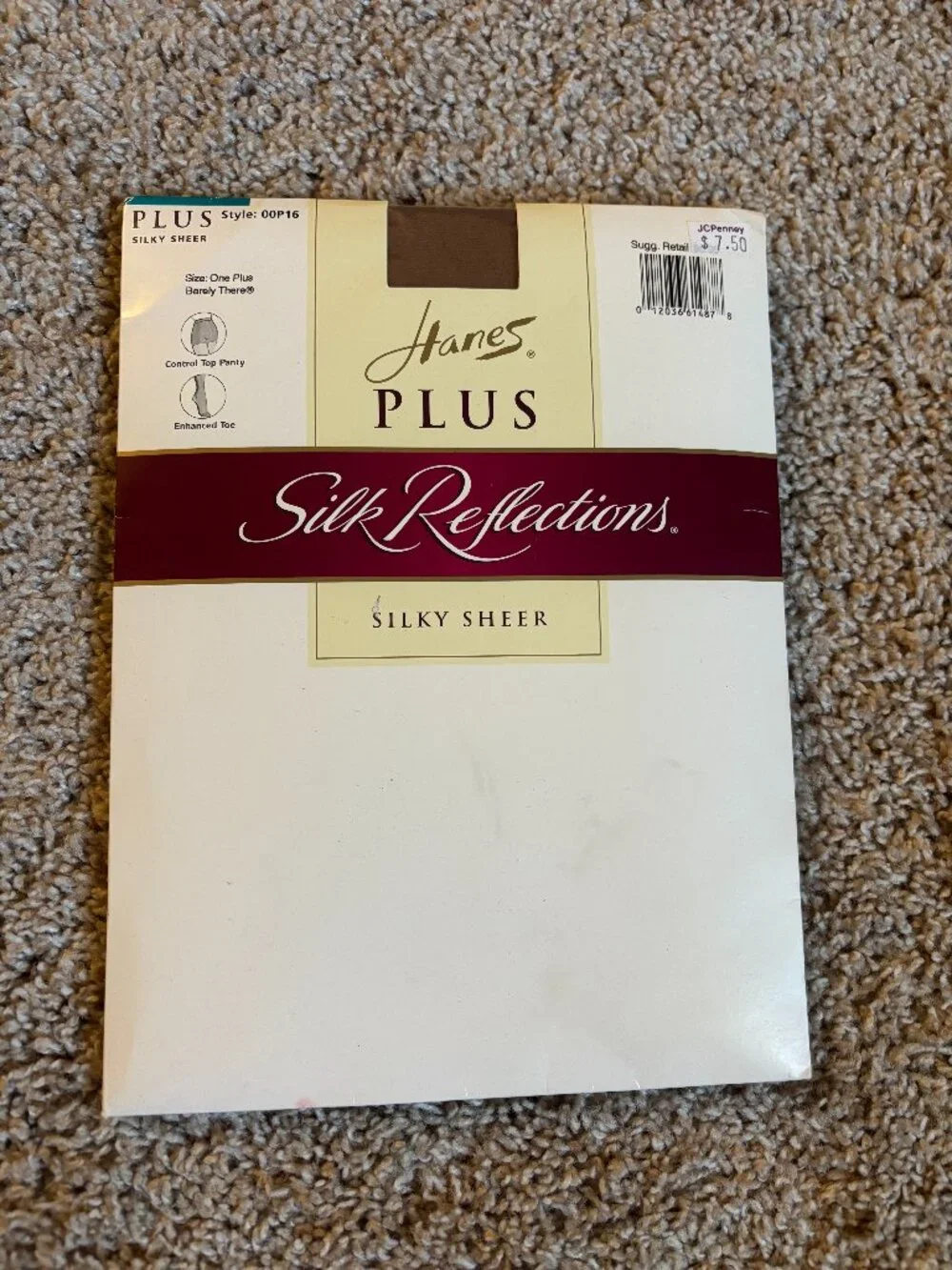 Hanes Plus Silk Reflections Panty Hose Womens One Plus Barely There NWT